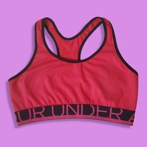Pink Under Armour Sports Bra